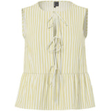 PIECES PIECES dame top PCJOLLY Top French Vanilla BRIGHT WHITE