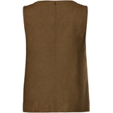 PIECES PIECES dame top PCJUNO Restudsalg Amber Brown