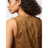 PIECES PIECES dame top PCJUNO Restudsalg Amber Brown