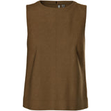 PIECES PIECES dame top PCJUNO Restudsalg Amber Brown