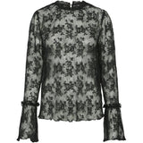 PIECES PIECES dame top PCSEMMA Restudsalg Black