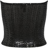 PIECES PIECES dame top PCSIDDY Top Black Silver sequins