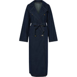 PIECES PIECES dame trenchcoat PCFREYA Jacket Dark Blue Denim