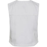 PIECES PIECES dame vest PCANNICA Vest Bright White