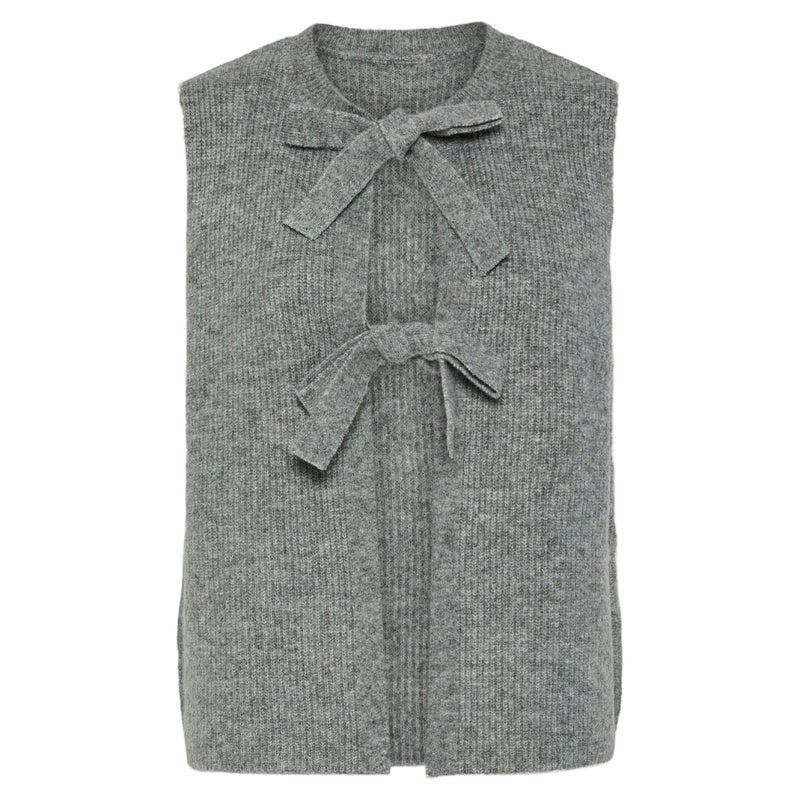 PIECES PIECES dame vest PCSILLY Vest Medium grey melange