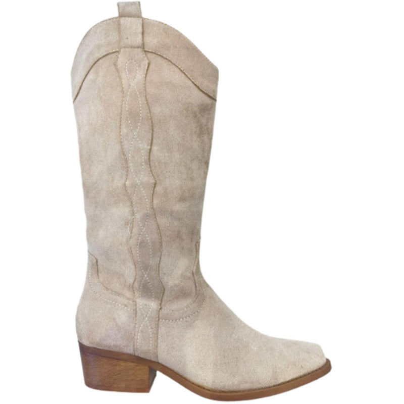 SHOES Pauline dame cowboystøvler 6630 Shoes Beige