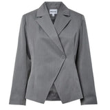 PIECES Pieces dame blazer PCFALKA Blazer Grey pinstripe