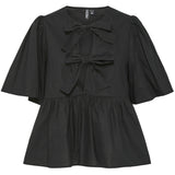 PIECES Pieces dame bluse PCMAYA Blouse Black