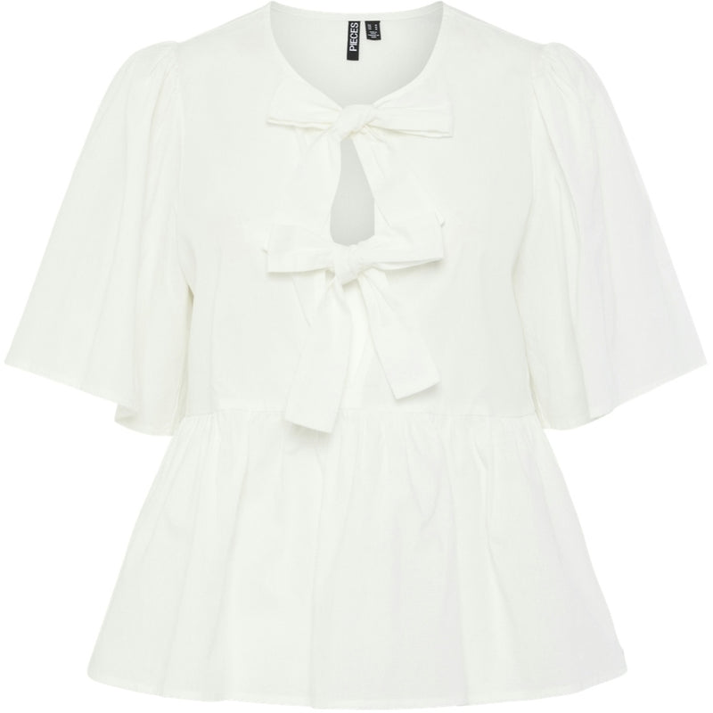 PIECES Pieces dame bluse PCMAYA Blouse Bright White