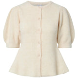 PIECES Pieces dame cardigan PCSILLY Cardigan Birch Melange