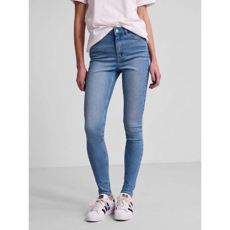 PIECES Pieces dame jeans PCHIGHFIVE Jeans Light Blue Denim