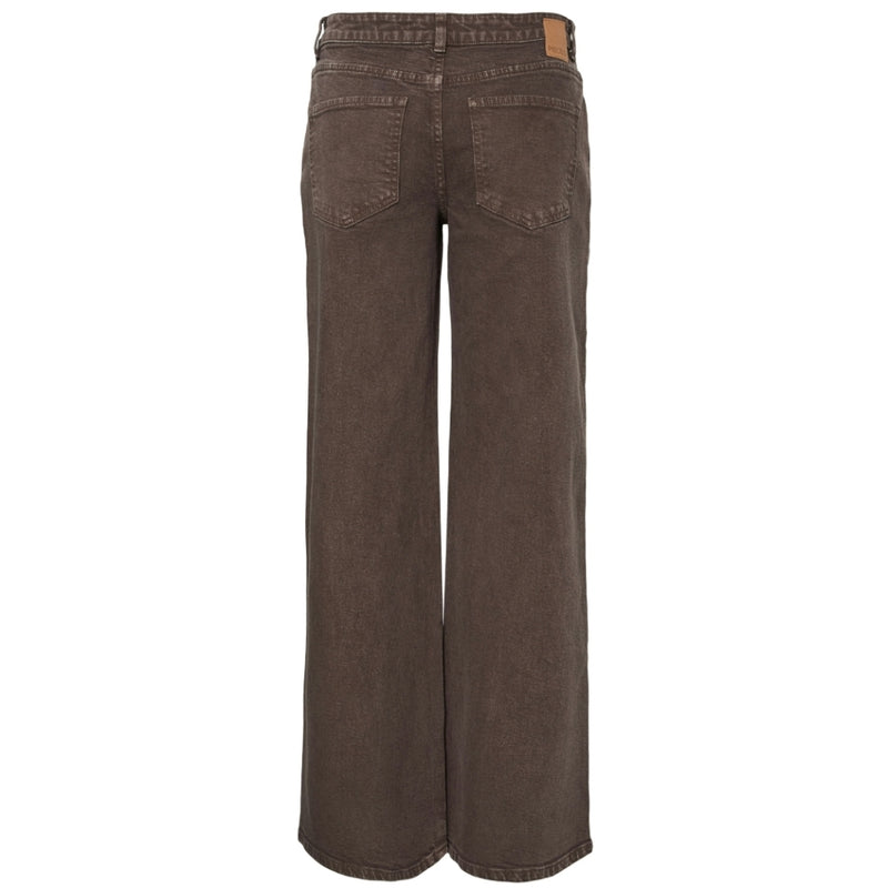 PIECES Pieces dame jeans PCSELMA Jeans Hot Fudge