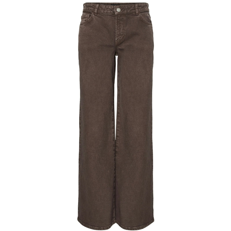 PIECES Pieces dame jeans PCSELMA Jeans Hot Fudge