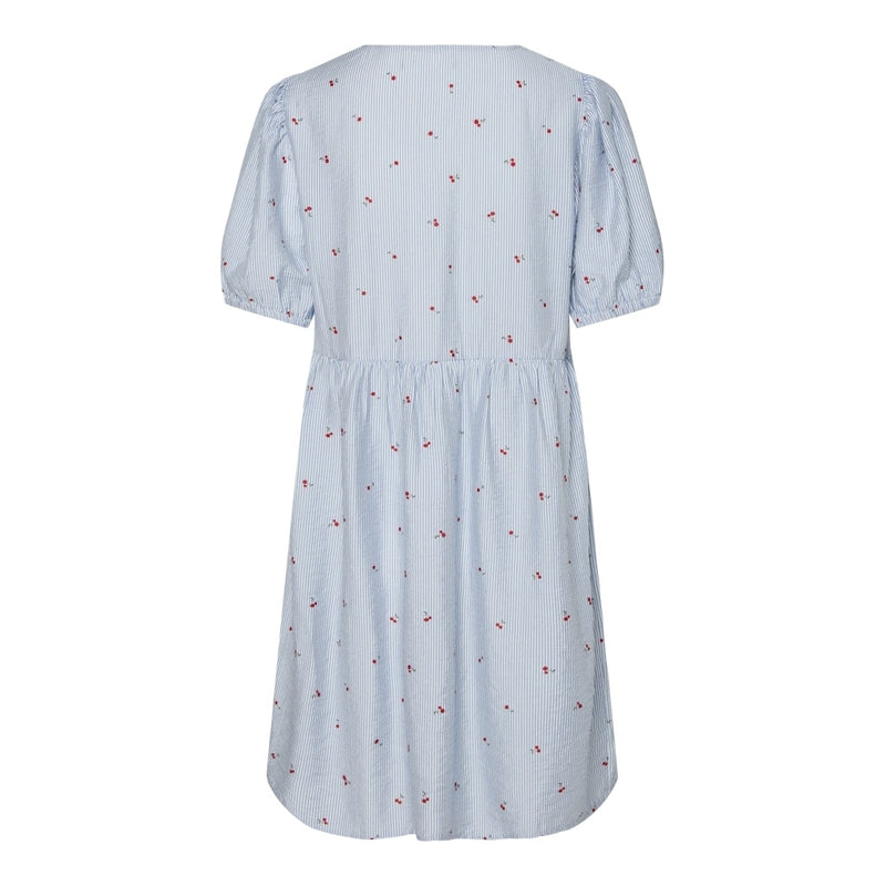 PIECES Pieces dame kjole PCFIONA Dress Lichen Blue