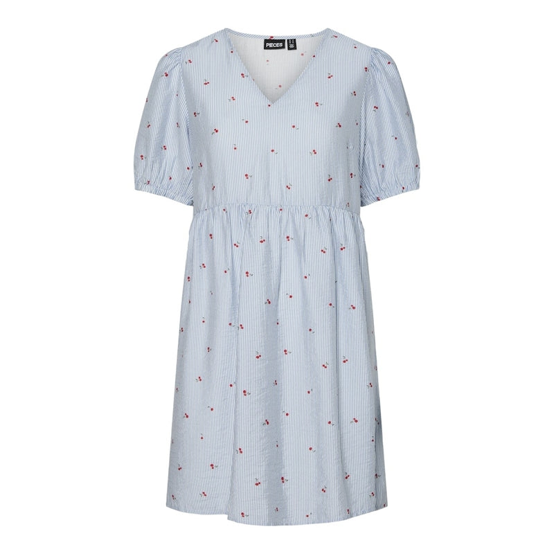 PIECES Pieces dame kjole PCFIONA Dress Lichen Blue