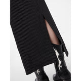 PIECES Pieces dame nederdel PCDIDI Skirt Black Stripes