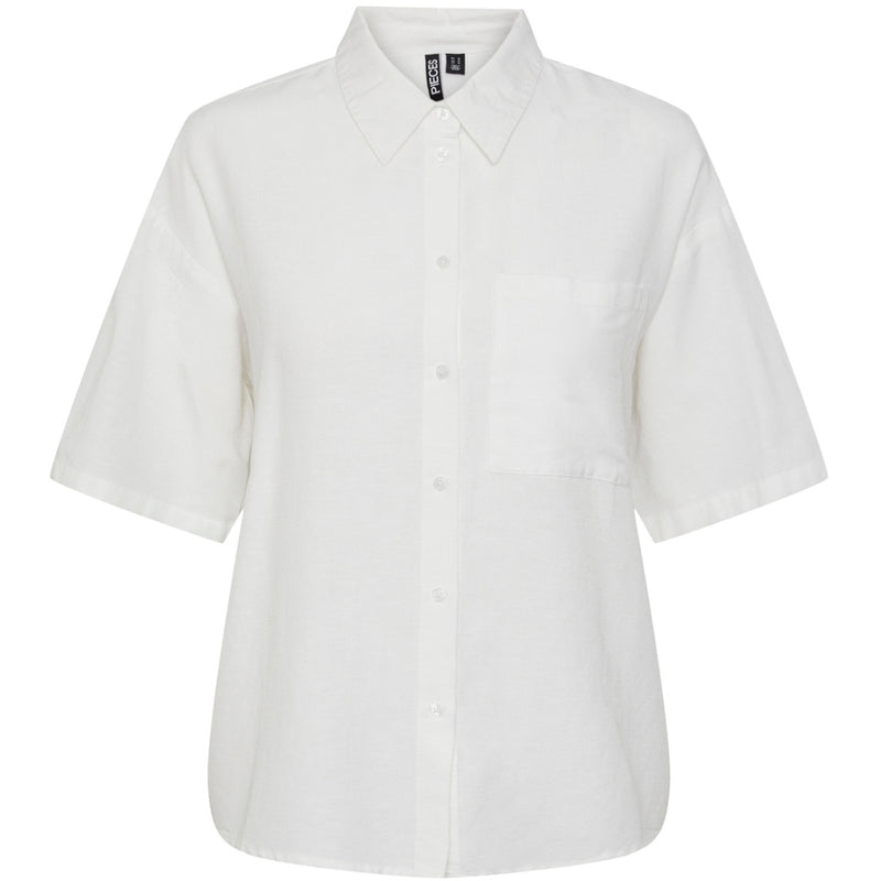 PIECES Pieces dame skjorte PCMILANO Shirt Bright White