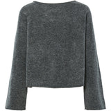PIECES Pieces dame strik cardigan PCJIKO Knit Medium grey melange