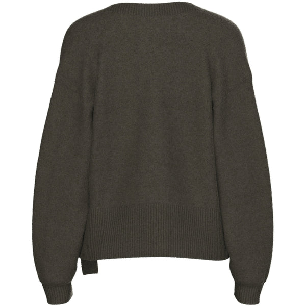 PIECES Pieces dame strik cardigan PCMALOU Knit Hot Fudge