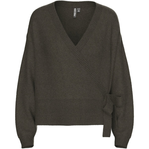 PIECES Pieces dame strik cardigan PCMALOU Knit Hot Fudge