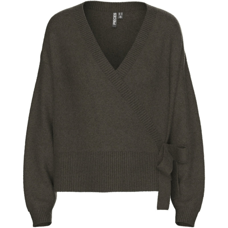 PIECES Pieces dame strik cardigan PCMALOU Knit Hot Fudge
