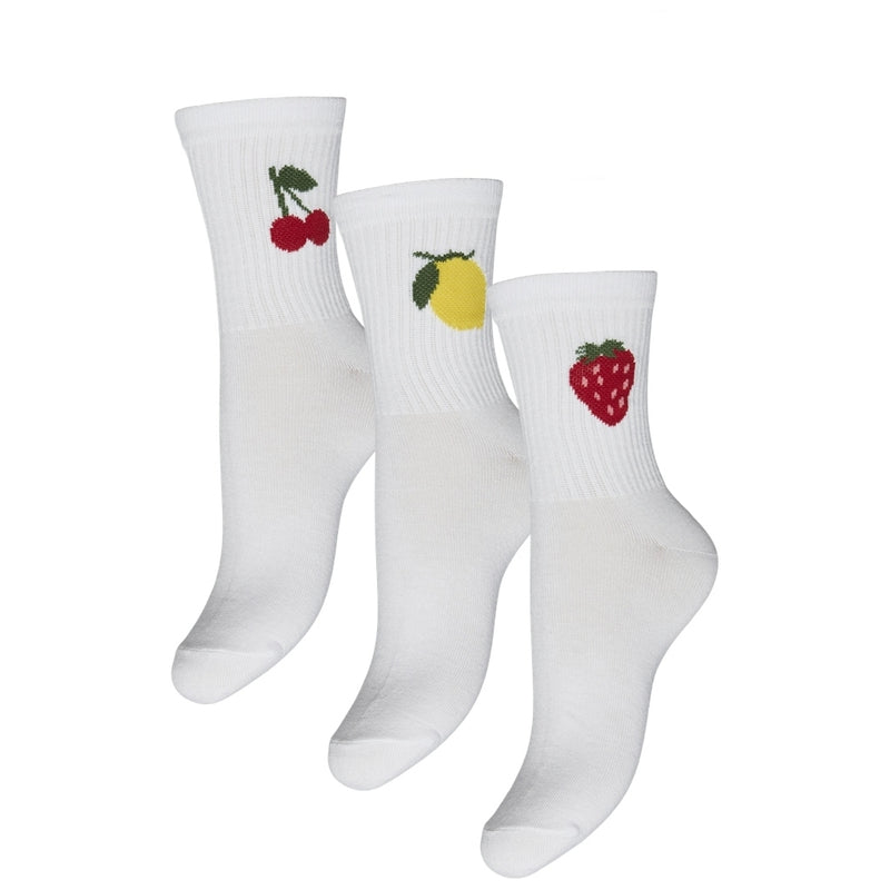 PIECES Pieces dame strømper PCSANNI Socks Bright White