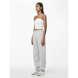 PIECES Pieces dame sweatbukser PCCHILLI Sweatpant Light Grey Melange
