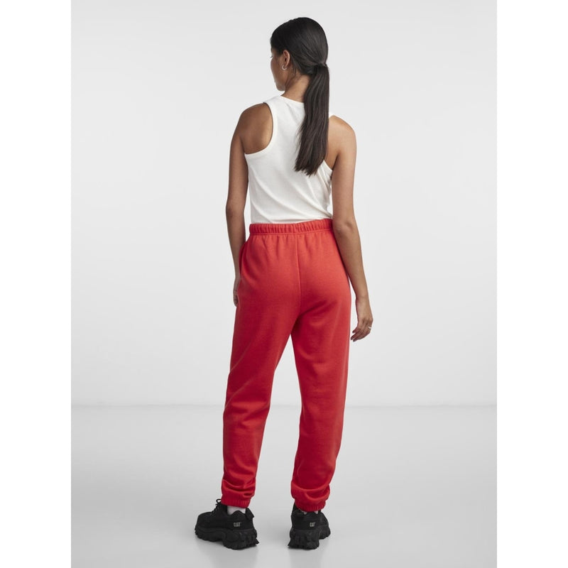 PIECES Pieces dame sweatpants PCCHILLI Sweatpant Poppy Red