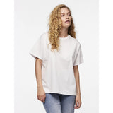 PIECES Pieces dame t-shirt PCSKYLAR T-shirt Bright White