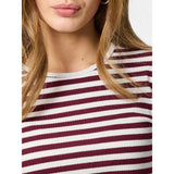 PIECES Pieces dame top PCRUKA Blouse Tawny Port CLOUD DANCER