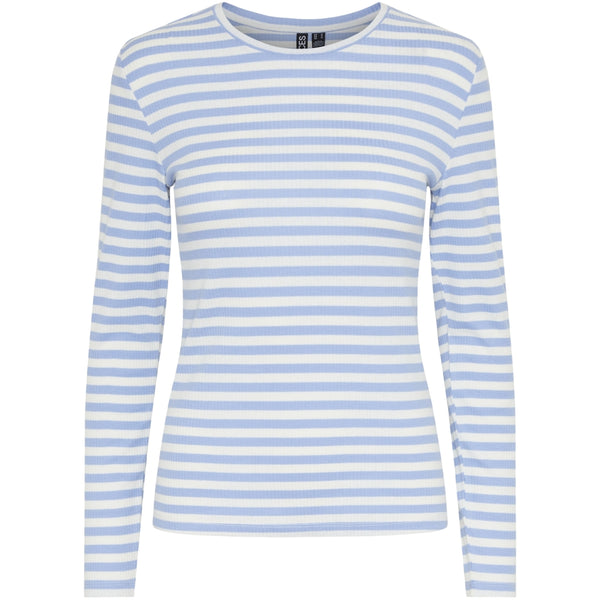 PIECES Pieces dame top PCRUKA Top Hydrangea Stripes CLOUD DANCER