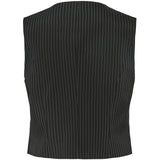 PIECES Pieces dame vest PCDIDI Vest Black Stripes