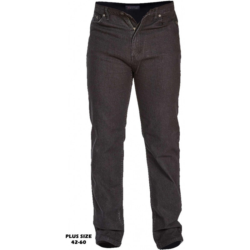 Duke Clothing ROCKFORD DUKE D555 Herre Jeans Comfort Plus Restudsalg Black