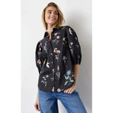 Sisters Point SISTERS POINT dame skjorte ELLA Shirt Black Wild Flower
