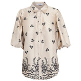 Sisters Point SISTERS POINT dame skjorte ELLA Shirt Champagne Black