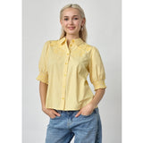 Sisters Point SISTERS POINT dame skjorte ISOLA Shirt Yellow Stripe