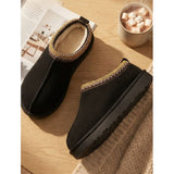 SHOES Savina dame bamsestøvler BO-189 Shoes Black