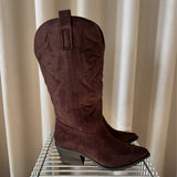 SHOES Talia dame cowboystøvler 5677-1 Shoes Brown