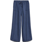 Vero Moda VERO MODA DAME BUKSER VMODETTE Pant Dark Denim Stripes White