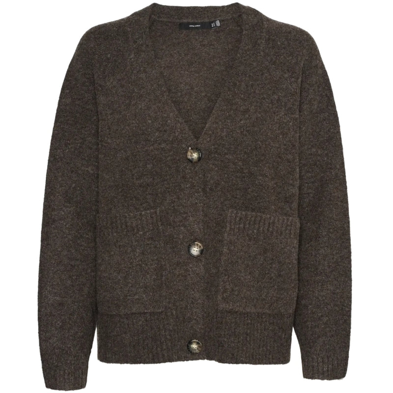 Vero Moda VERO MODA DAME CARDIGAN VMBOOM Cardigan Chocolate Torte Melange