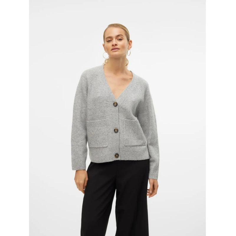 Vero Moda VERO MODA DAME CARDIGAN VMBOOM Cardigan Light Grey Melange
