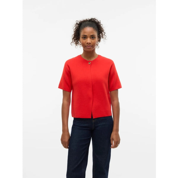 Vero Moda VERO MODA DAME CARDIGAN VMGOLD Cardigan Fiery Red