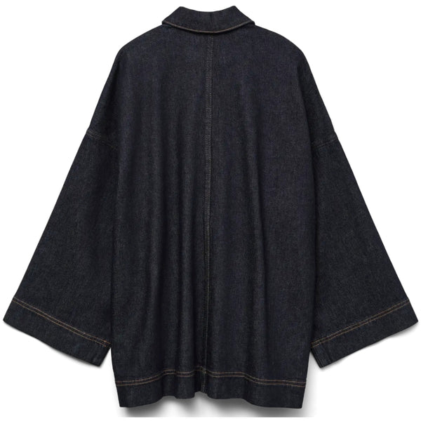 Vero Moda VERO MODA DAME JAKKE AWVERENA Jacket Dark Blue Denim Rinse