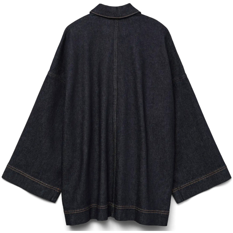 Vero Moda VERO MODA DAME JAKKE AWVERENA Jacket Dark Blue Denim Rinse