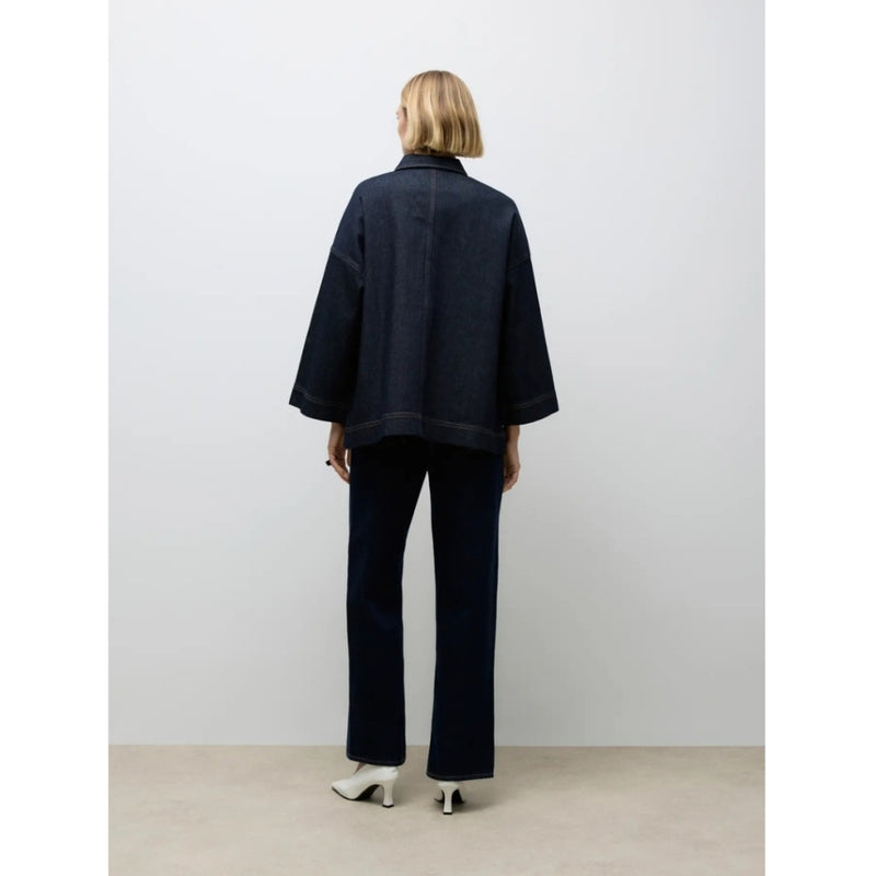 Vero Moda VERO MODA DAME JAKKE AWVERENA Jacket Dark Blue Denim Rinse