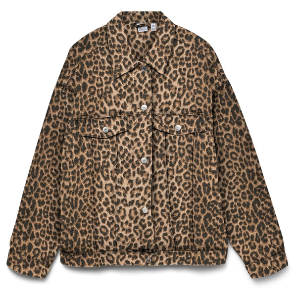 Vero Moda VERO MODA DAME JAKKE VMTESSA Jacket Silver Mink LEOPARD