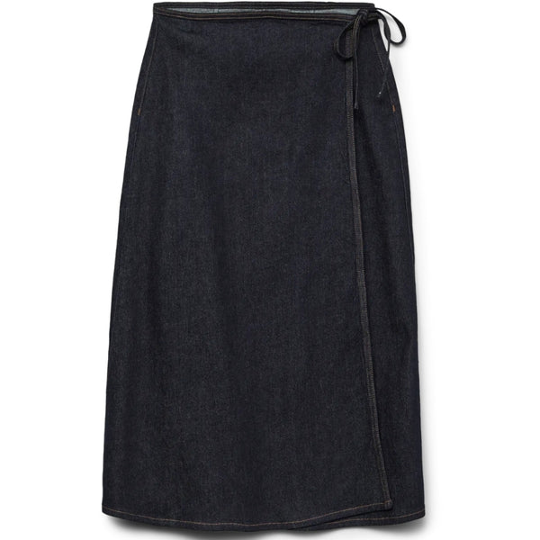 Vero Moda VERO MODA DAME NEDERDEL AWBELLA Skirt Dark Denim RINSE