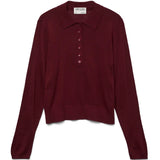 Vero Moda VERO MODA DAME POLO AWSIKITA Polo Zinfandel