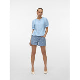Vero Moda VERO MODA DAME SHORTS VMTESS Shorts Light Blue Denim