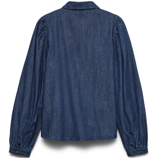 Vero Moda VERO MODA DAME SKJORTE VMNILY Shirt Dark Blue Denim